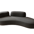 modern curved sofa 3d model