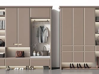 Modern Shoe Cabinet Entrance Cabinet Shoe Cabinet 3d model