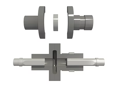 Automotive Precision Engine Parts With Metal Construction And Detailed Design View 3d model