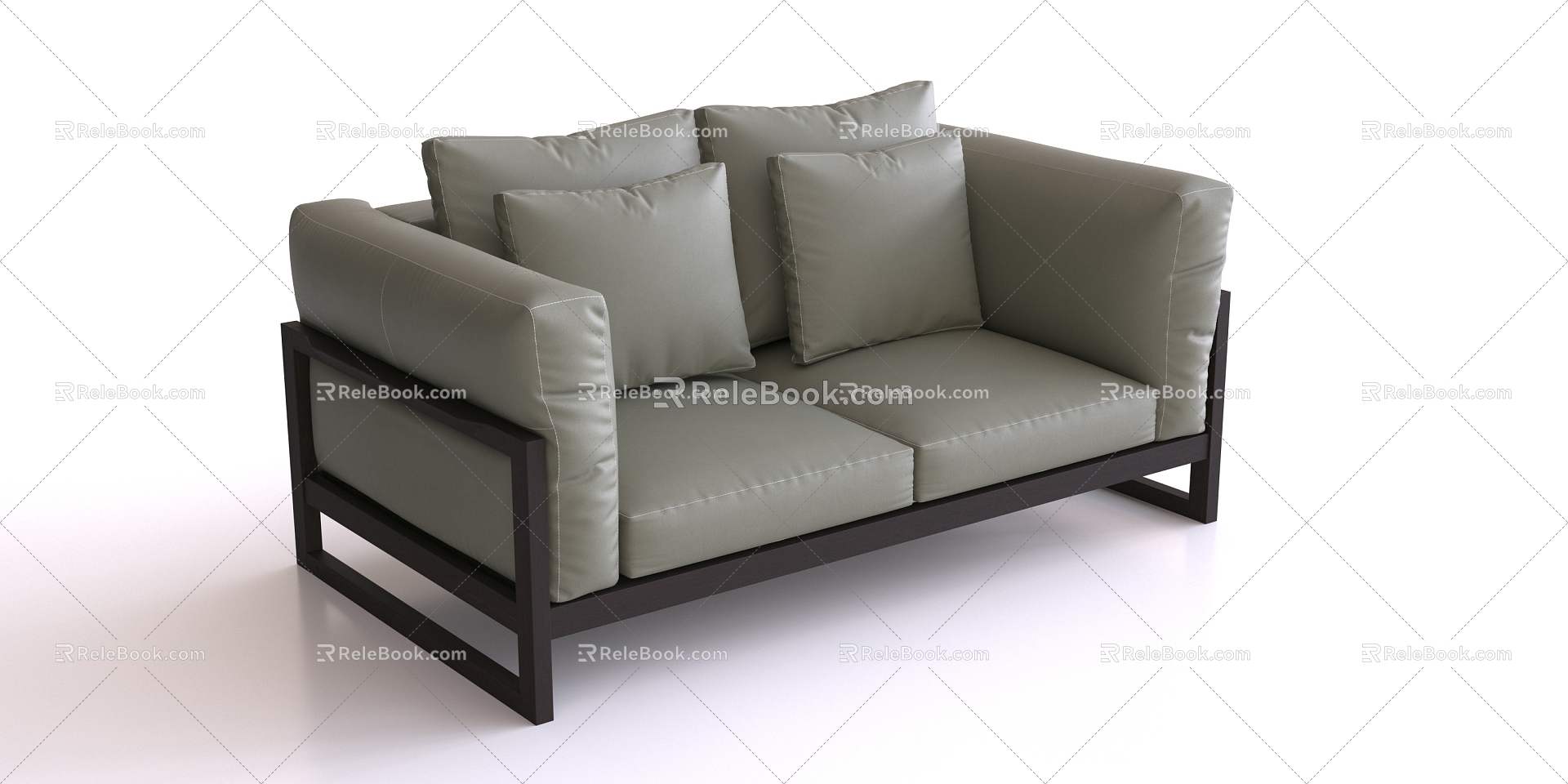 Double sofa 3d model