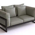 Double sofa 3d model