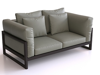 Double sofa 3d model