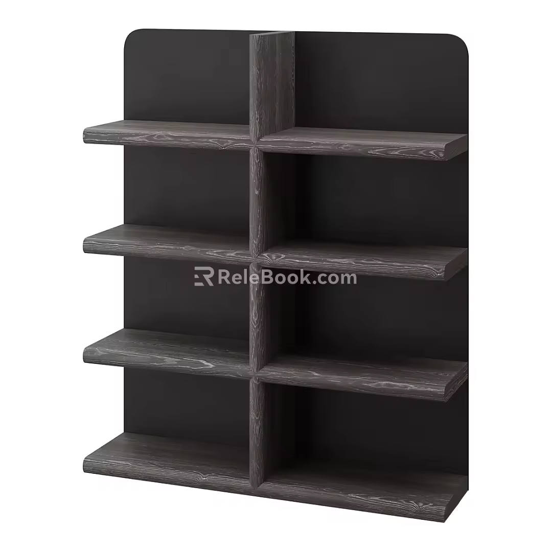 Nordic Simple Bookcase 3d model