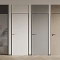 Modern Hinged Doors in Black White Gray and Wood Finishes for Home Interiors