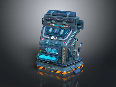 Oxygen Lift Electronic Device Featuring Digital Display Control Panel And Industrial Design 3d model
