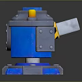 Modern Battery Laser Tower Turntable Sci-fi Tower Defense 3d model