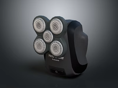 HELLO ME Professional Electric Shaver With Five Rotating Blade Heads And Ergonomic Handle 3d model