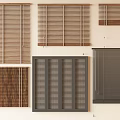 Various Modern Window Blinds with Wooden Metallic and Fabric Materials for Interior Design