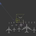 Various Detailed Passenger Airplane Models With Airport Vehicles And Accessories