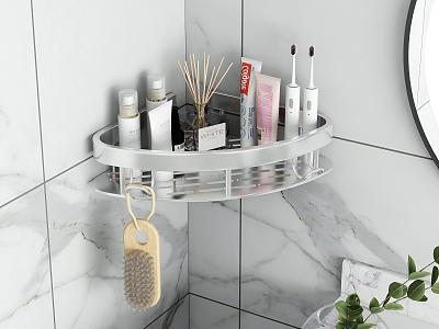 Simple Toilet Storage Rack Corner Rack model