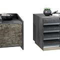 Elegant Modern Bedside Tables With Drawers And Decorative Metal Accents
