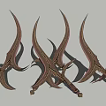 Dagger Blade Assassin Weapon 3d model