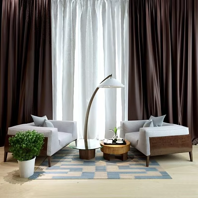 Leisure sofa combination 3d model