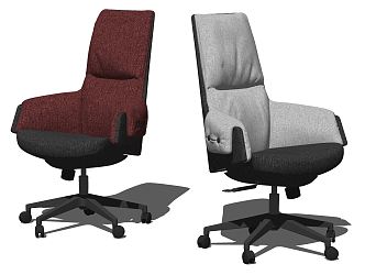 Modern Office Chair Fabric Office Chair Swivel Chair 3d model