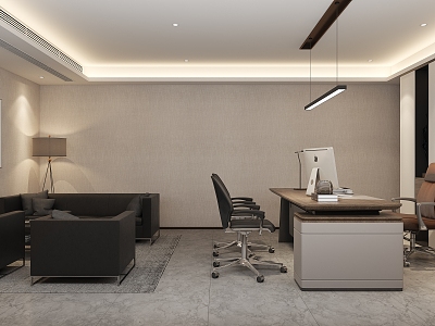 Modern Office Manager's Office 3d model