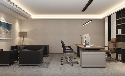 Modern Office Manager's Office 3d model