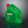 Castrol Green Oil Container with Red Cap for Daily Household Supplies