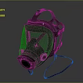 Durable Firefighting Respirator Mask With Adjustable Straps And Filter System For Safety