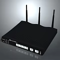 NetComm Wireless Router With Three Antennas Multiple Ports And Black Sleek Design