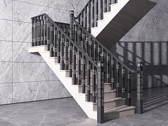 New Chinese Stairs 3d model