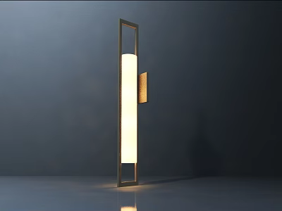 Modern Wall Lamp With Sleek Metal Frame And Soft Glowing Light For Interior 3d model