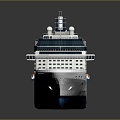 Modern cruise ship giant cruise ship luxury cruise ship large cruise ship 3d model