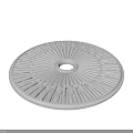 Elegant Ornate Circular Ceiling Design With Radiant Intricate Patterns And Central Hole