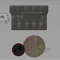 Modern Multiplayer Sofa 3d model