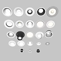 Various Modern Designs of Downlights and Spotlights for Home Ceiling Lighting