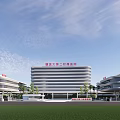 Zunyi Medical University Second Affiliated Hospital Exterior View With Modern Building And Green Surroundings