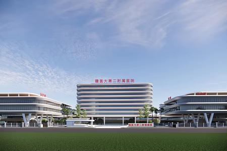 Hospital Building 3d model