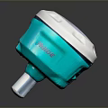 Trimble R9s Turquoise And White GNSS Receiver With Digital Display And Compact Design