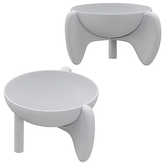 Bowl Modern Ceramic Bowl Decorative Basin 18 3d model
