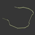Black Metal Structural Frame With Irregular Geometric Shape And Protruding Parts