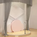 Lovable wind children's performance stage small stage 3d model