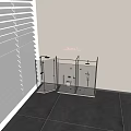 Modern Shower Head Design With Glass Enclosure And Chrome Fixtures For Bathroom