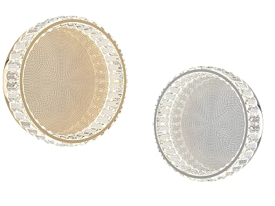 Elegant Pair Of Modern Gold Silver Metal Mesh Design Decorative Wall Sconces 3d model