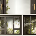 Modern window combination 3d model
