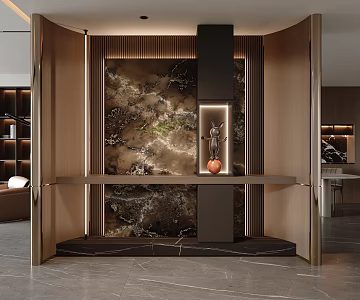 Modern Italian Entry Entrance 3d model