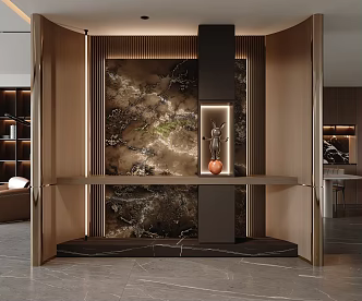 Modern Italian Entry Entrance 3d model