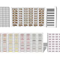 Multicolor Shoe Cabinet Designs With Multiple Shelves And Modern Storage Solutions