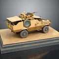 Modern Bulletproof Car Armed Car Armed Bulletproof Car Military Jeep 3d model