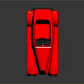 Vibrant Red Toy Convertible Car With Steering Wheel Antenna And Shiny Wheels