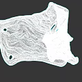 Unique 3D Designed Hat Featuring Intricate Wavy Texture And Smooth Surface