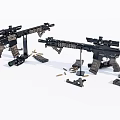 Realistic Military Action Figures With Weapons And Accessory Displays
