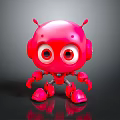 Industrial Robot Single Wheel Robot Double Wheel Robot Assistant Small Robot 3d model