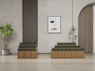 Modern showcase 3d model