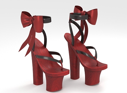 High Heels Sandals Women Shoes 3d model