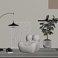 Modern Lazy Sofa 3d model