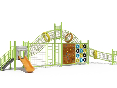 Kindergarten Outdoor Amusement Equipment Toy Netcom Slide model